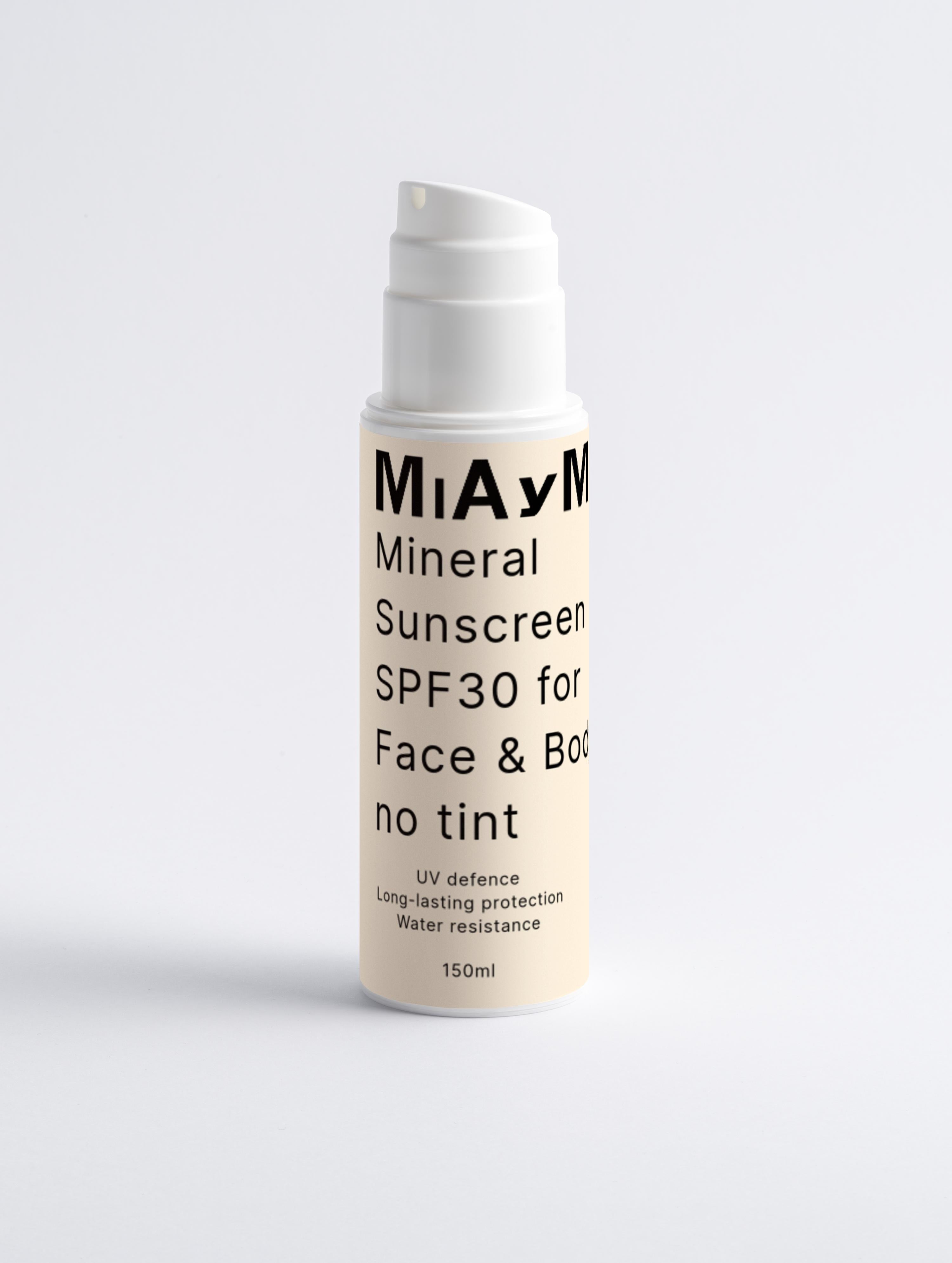 ++ SPF30 for Face & Body, no tint (Mineral Sunscreen) - MiA y MiU